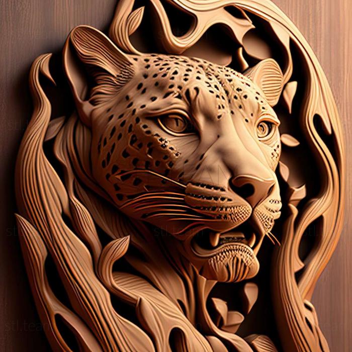 3D model leopard (STL)